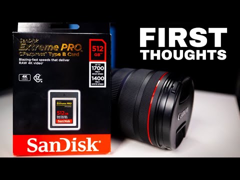 Canon EOS R5 CFexpress and the SanDisk 512GB Card. First Thoughts.