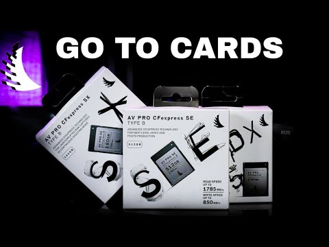 Angelbird CF Express Type B Cards. SE, SX and Pro MK1